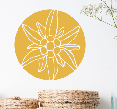 Sticker mural salon floral alpes - TenStickers