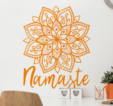 Sticker mural salon floral mandala hindou - TenStickers
