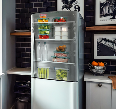 Sticker frigo alimentation saine et complète - TenStickers