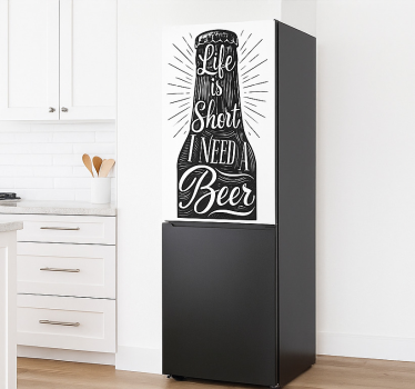 Sticker frigo décor de feuillage naturel - TenStickers