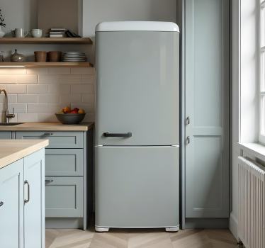 Sticker frigo gris complet - TenStickers