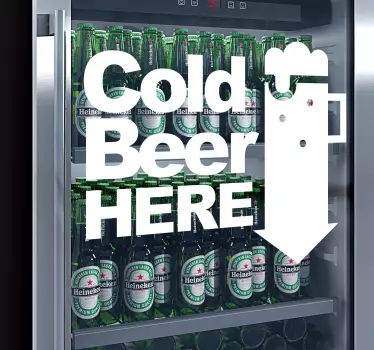 Sticker frigo marqueur de boissons fraîches - TenStickers