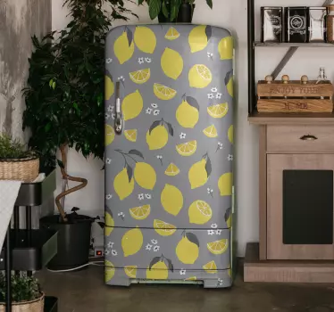 Sticker frigo motif citron - TenStickers