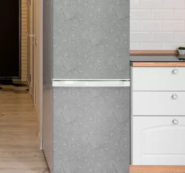 Sticker frigo motif tourbillon élégant - TenStickers