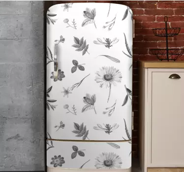 Sticker frigo protecteur botanique - TenStickers