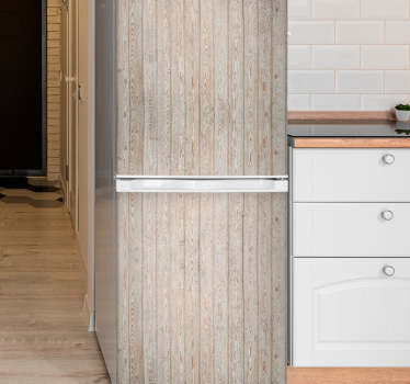 Sticker frigo surface en bois de campagne - TenStickers