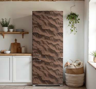 Sticker frigo texture de sable - TenStickers