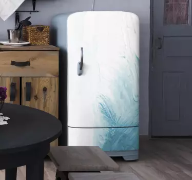 Sticker frigo tourbillons abstraits élégants - TenStickers