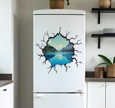 Sticker frigo trou - TenStickers