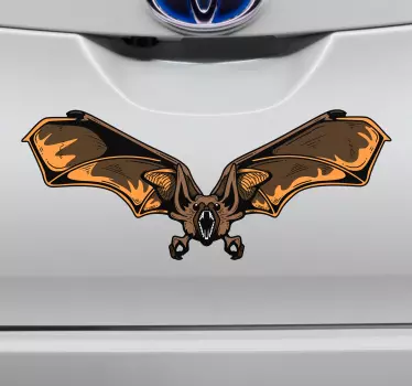 Sticker voiture chauve-souris - TenStickers