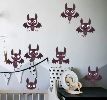 Sticker Mural joyeuses chauve souris - TenStickers