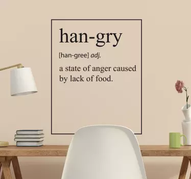 Sticker hangry - TenStickers