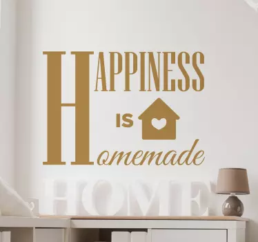 Sticker Hapiness is homemade - TenStickers