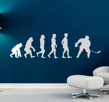 Sticker hockey évolution homme - TenStickers