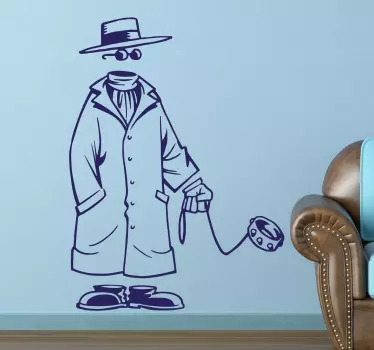 sticker homme invisible - TenStickers