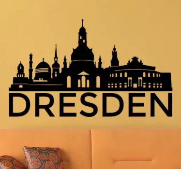 Sticker horizom monuments Dresden - TenStickers