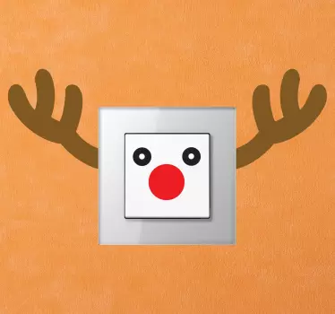 Sticker interrupteur renne - TenStickers