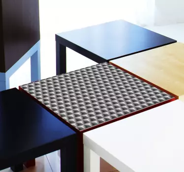 Sticker meuble LACK cubes 3D - TenStickers