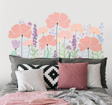 Sticker Mural Diverses fleurs de printemps - TenStickers