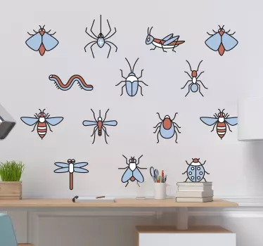 Sticker Mural Kit Insectes - TenStickers