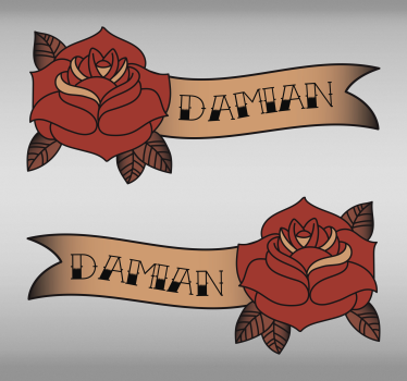Sticker Mural Roses ornementales - TenStickers