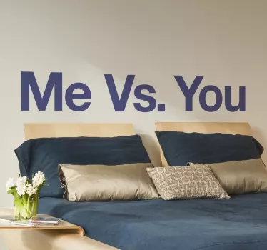 sticker me vs you - TenStickers