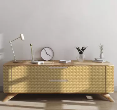 Papier autocollant meuble modèle en osier - TenStickers