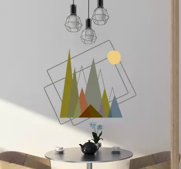 Sticker motifs de montagne - TenStickers