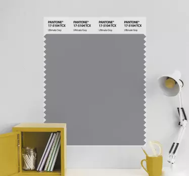 Sticker motif Échantillon gris ultime - TenStickers