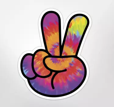 Sticker moto signe de la paix - TenStickers