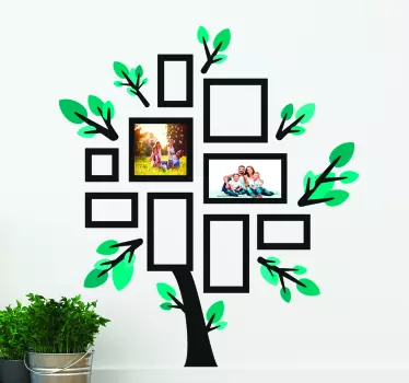 Sticker mural Arbre généalogique personnalisable - TenStickers