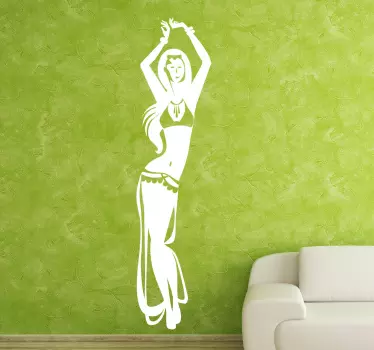 Sticker mural danse orientale - TenStickers