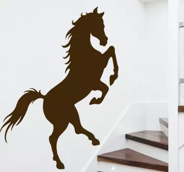 Sticker Animal de la Ferme Silhouette cheval - TenStickers