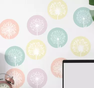 Sticker Mural Fleur Pissenlit stickers - TenStickers