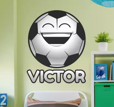 Sticker Mural Foot personnalisable - TenStickers