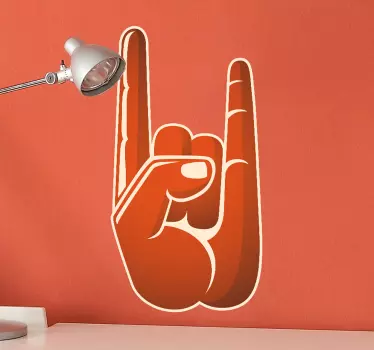 Sticker mural main rock - TenStickers