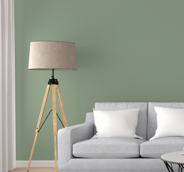 Sticker Mural Unie Vert sauge - TenStickers