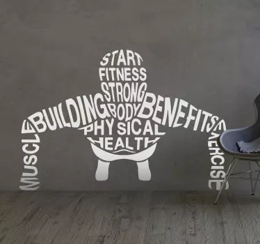 Sticker musculation motivation - TenStickers