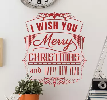 sticker noël et nouvel an - TenStickers