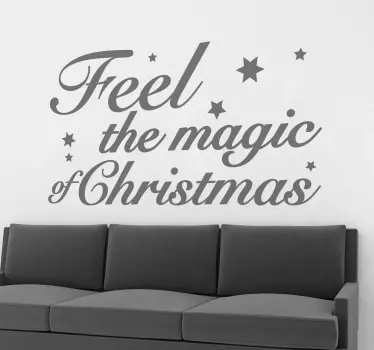 Sticker noel feel magic christmas - TenStickers