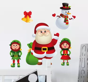 Sticker Noel personnages - TenStickers