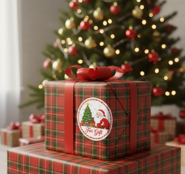 Sticker noël pour cadeau - TenStickers