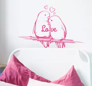 Sticker oiseaux love - TenStickers