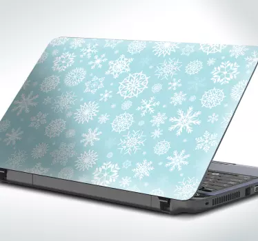 Sticker ordinateur neige - TenStickers