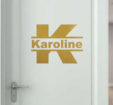 Sticker personnalisable logo professionnel pour porte - TenStickers