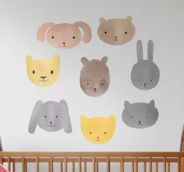 Sticker petits animaux - TenStickers