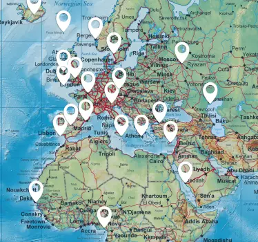 Sticker pictogrammes localisation - TenStickers