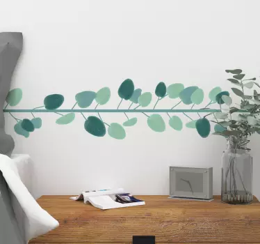 Sticker Maison Frise Eucalyptus - TenStickers