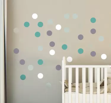 Sticker points colorés - TenStickers