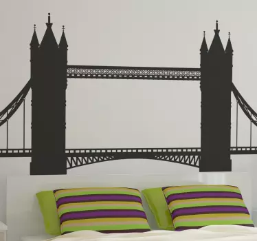Sticker pont de Londres monochrome - TenStickers